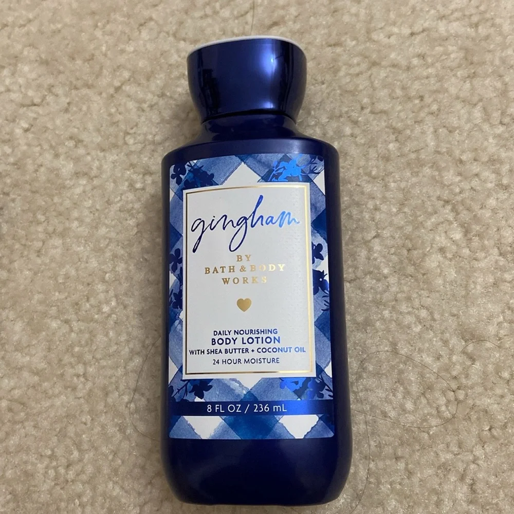 NIB Bath& Body Works Gingham Body Care Set